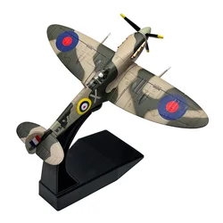 Avion de chasse Spitfire britannique en métal moulé sous pression, avion de la seconde guerre mondiale, modèle d'ornement d'avion, jouet d'anniversaire pour garçon, cadeau, échelle 1:72, 1/72