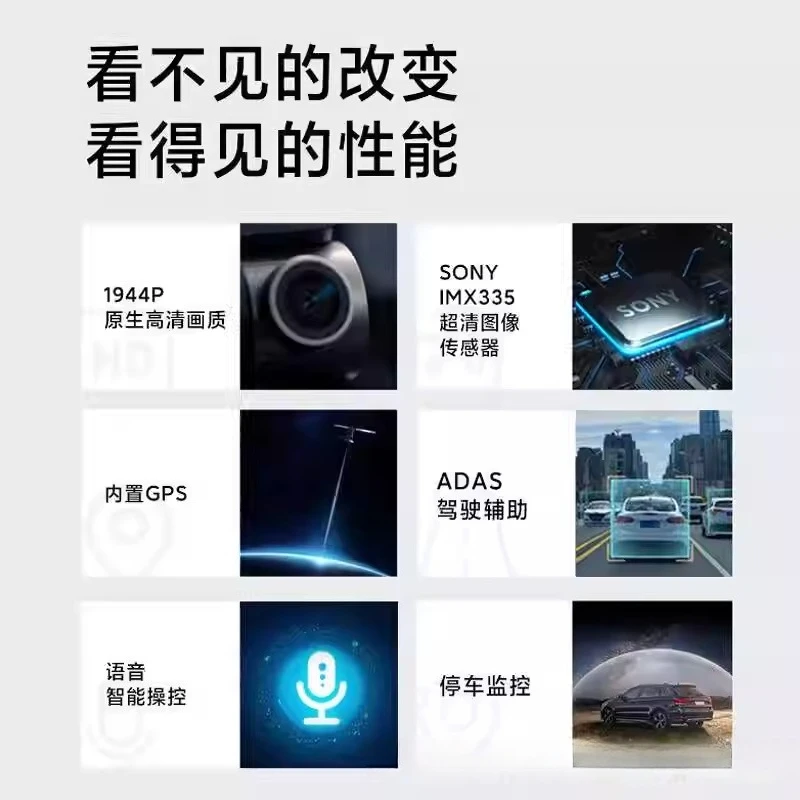 Intelligent Driving Recorder A500S 1944P High Definition Night Vision Night Vision Parking Monitoring Front and Rear Double