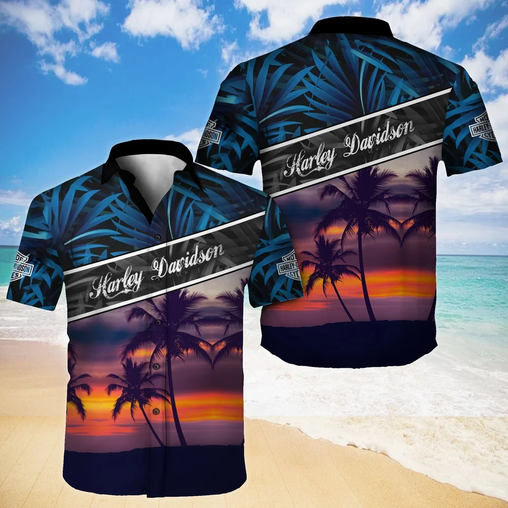 New Hawaii Summer Shirts Creative Landscape Painting Short Sleeve Cuban Plus Size Beachwear Vacation Streetwear Men\'s Casual