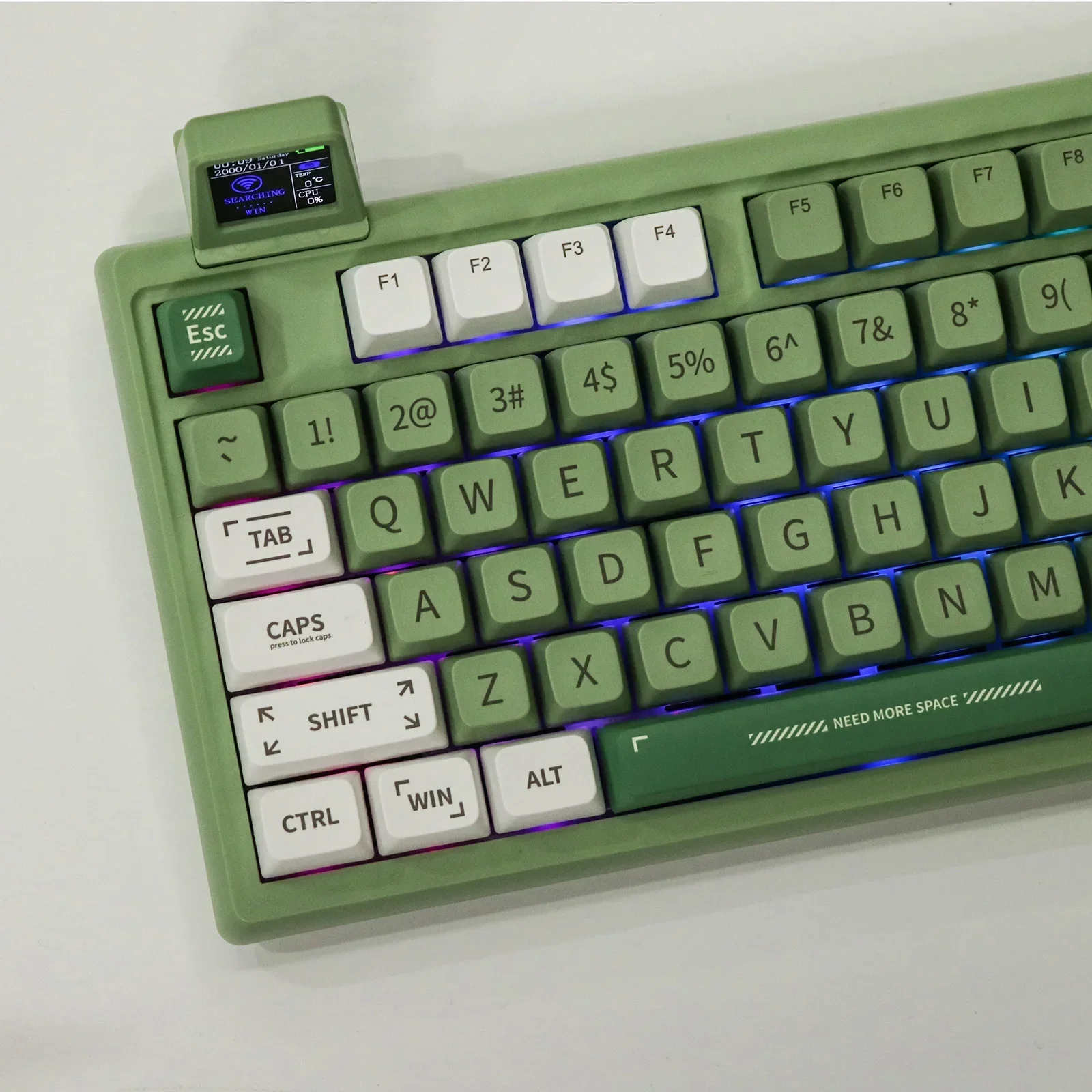 EPOMAKER RT100 Retro Keyboard Mini Display hot swappable mechanical keyboard retro round keycaps mechanical keyboard