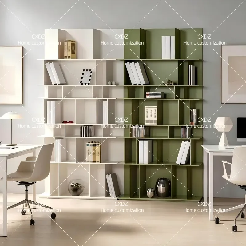 Solid Wood Bookshelf Wall Mounted Floor to Ceiling Bookcase Creative Study Shelf Full Wall Decorative Cabinet Free Shipping