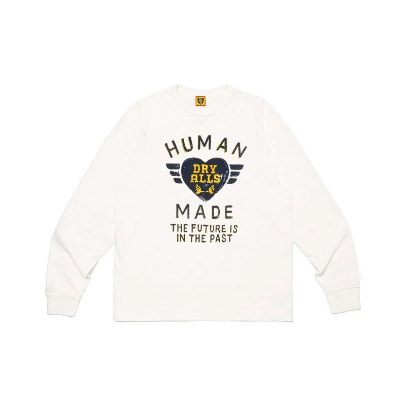2026 New Human Made Heart Graphic L/S Tee Relaxed Fit Unisex Streetwear