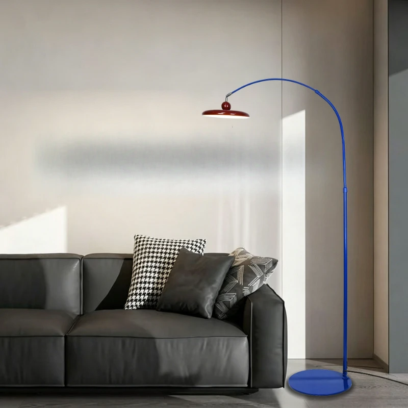 Dopamine floor lamp for living room Memphis eye protection children's room for girls and boys, bedroom fishing lamp