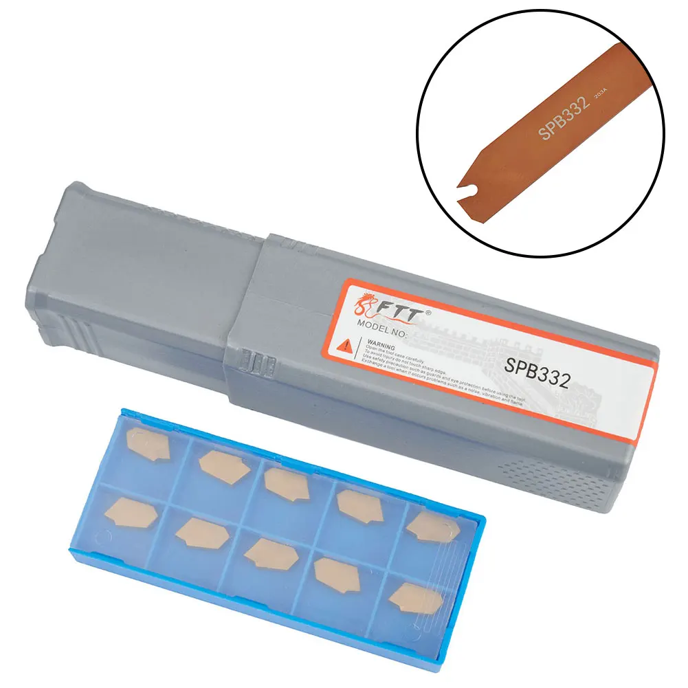 

Long lasting performance with SP300 cutting insert and SPB332 SPB323 Groove CutOff Holder for extended tool life