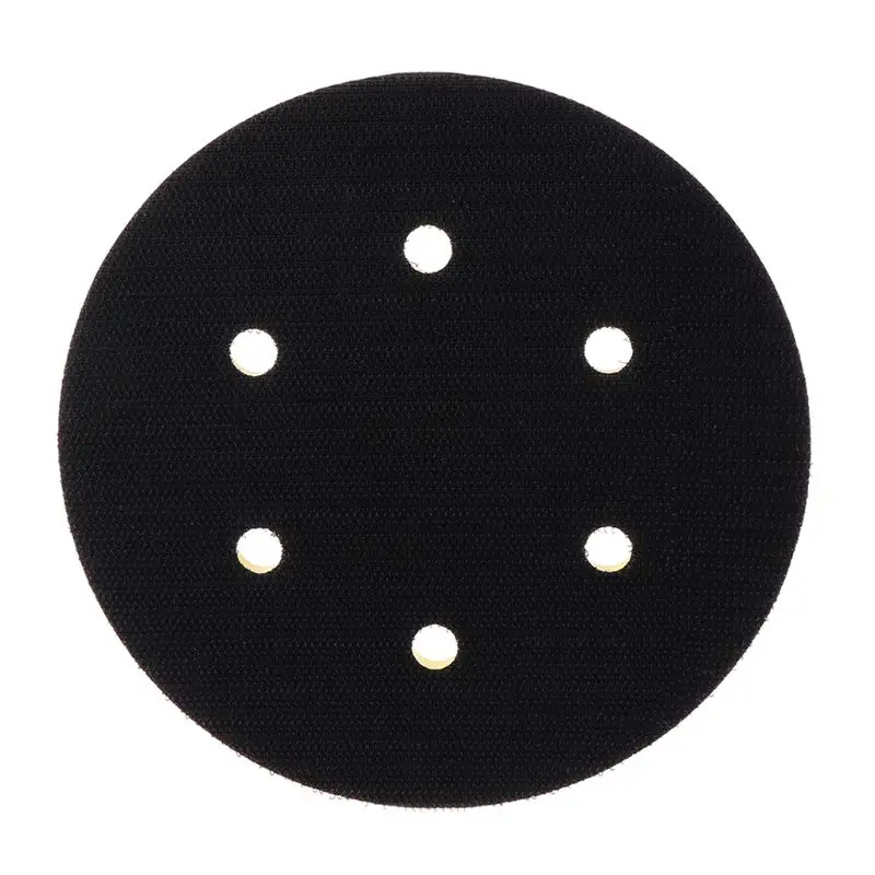 6 Inch 6 Holes Backup Sanding Pad Sanding Disc Backing Pad 5/16"-24 Thread Hook and Loop Abrasive Tools Grinder Accessories