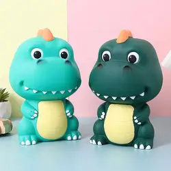 Dinosaur Shape Enamel Piggy Bank Cartoon Animal Saving Jar Money Coin Bank Home Decoration Storage Box Christmas Gifts