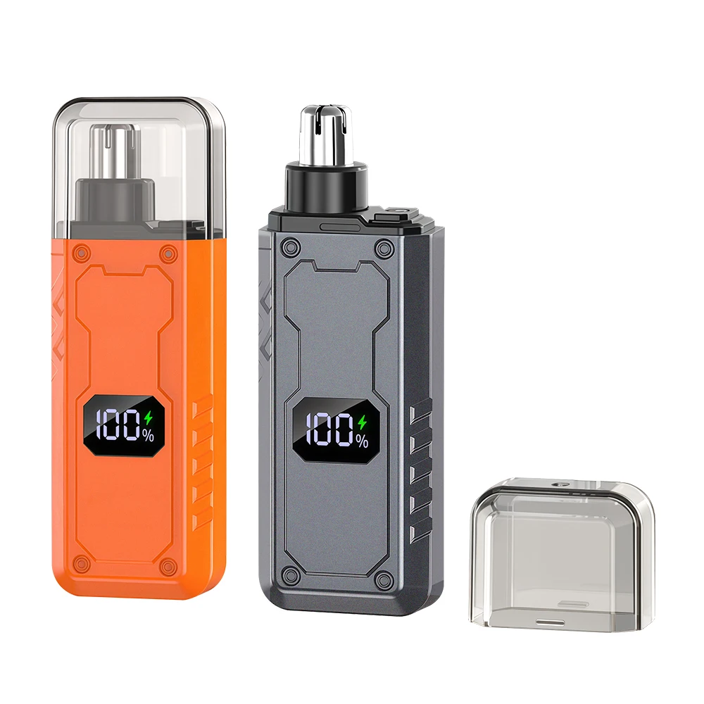 

Electric Portable Nose Hair Trimmer for Men with LED Display Painless Removable Clipper Removable and Washable Blade Head