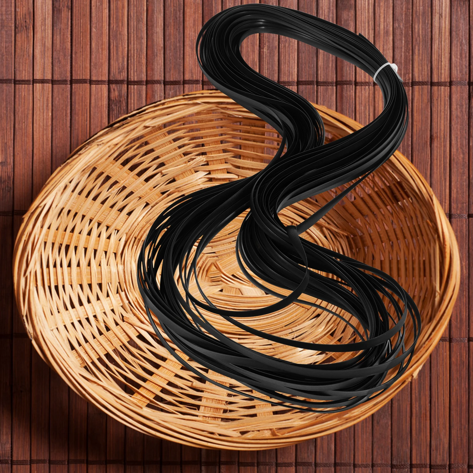 

1 Roll Plastic Rattan Material For Woven Furniture Repair Pe Fake Rattan Chair Supplies Multi-Functional Diy Handicrafts Baskets