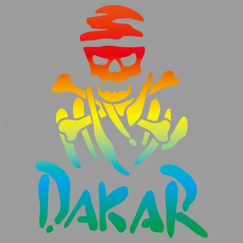 Dakar Skull Frame Stickers - Creative-Funny Vinyl Decals for Cars Trucks Motorcycles - Durable Laptop Wall Art Gift view 5