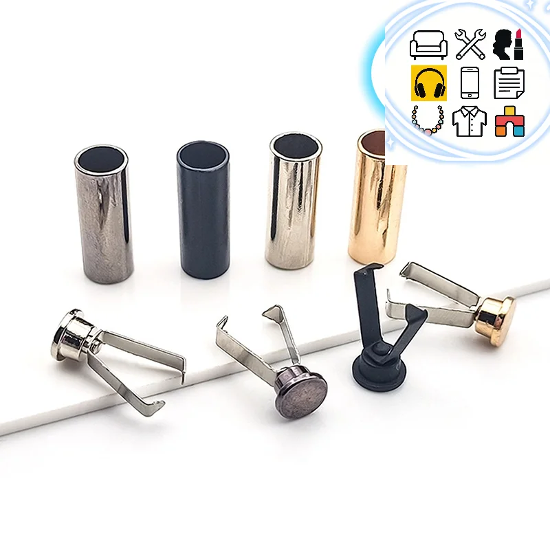 

1set Metal Buckles For Clothing Cord Locks Hat Tail Clips Buttons Sweater Cord Tail Buckles DIY Sewing Accessories