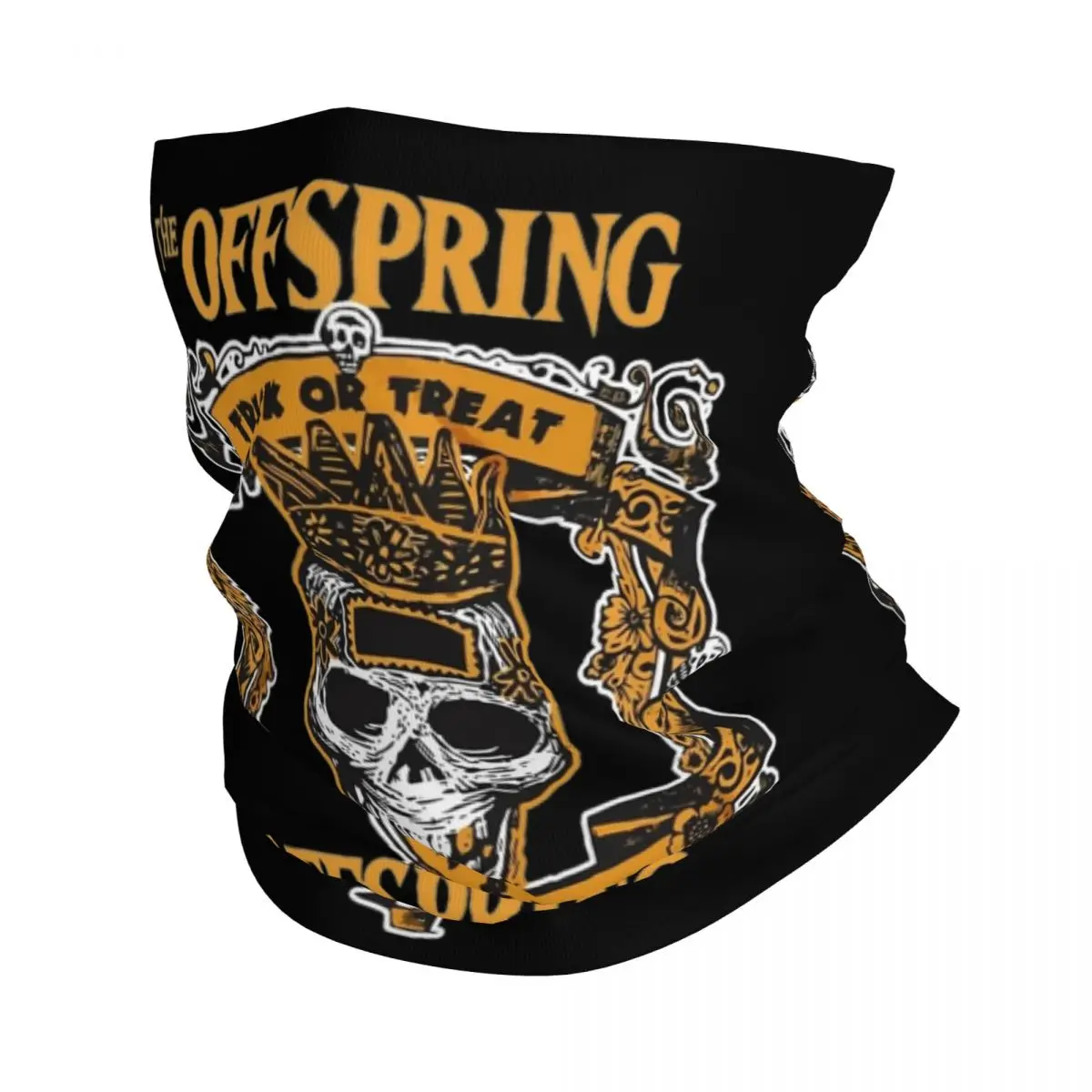 The Offspring Music Band Bandana Neck Cover Printed Mask Scarf Warm Face Mask Hiking Unisex Adult Breathable