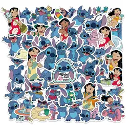 Pegatinas de Lilo Stitch de dibujos animados de Disney, calcomanías para álbum de recortes, portátil, teléfono, equipaje, monopatín, juguete de regalo, 10/50 piezas