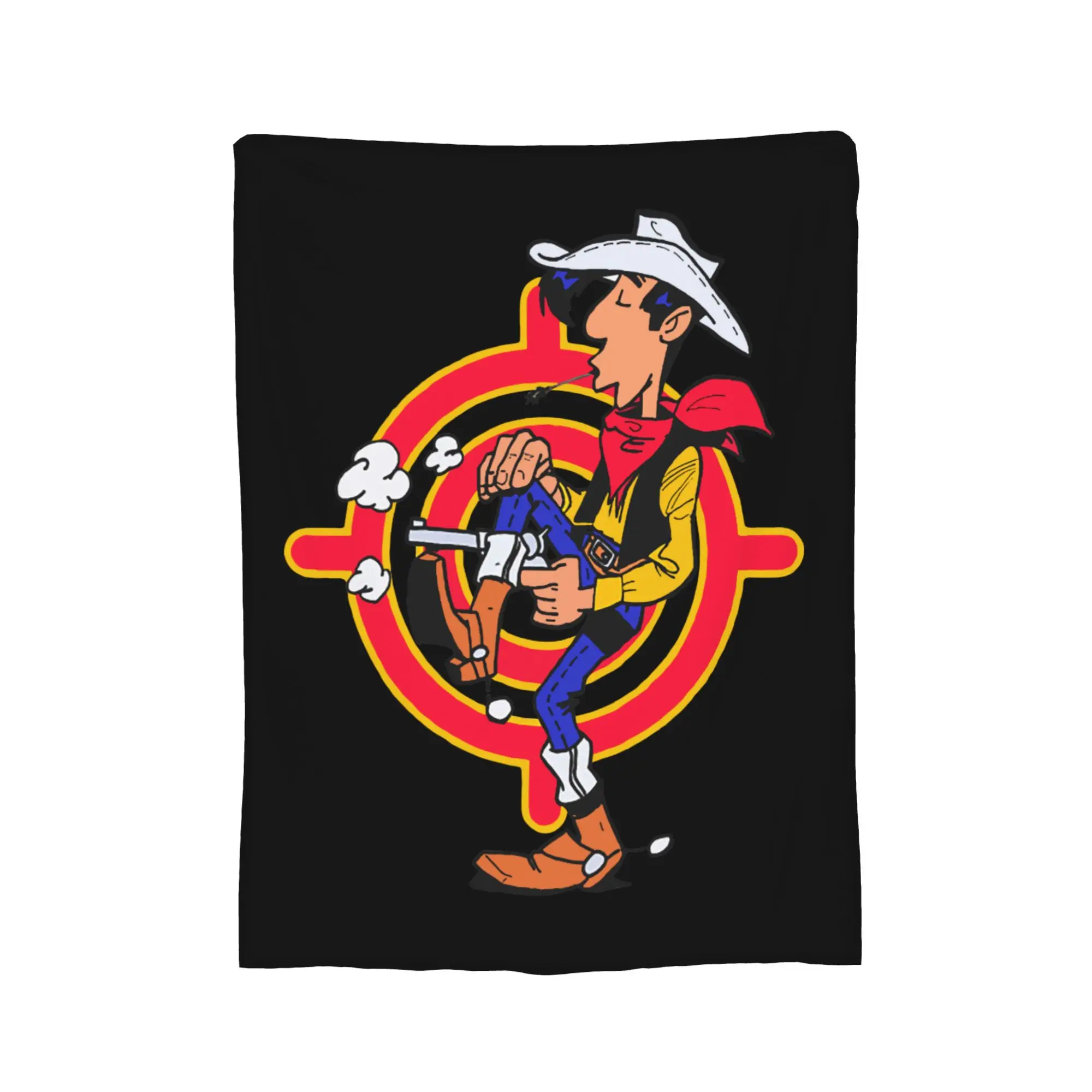 محظوظ لوك بطانية الصوف الديكور مضحك الكرتون متعددة الوظائف فائقة النعومة رمي البطانيات ل أريكة مكتب المفارش #3