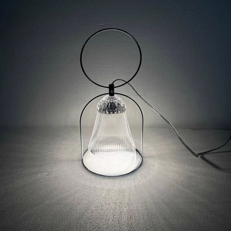 Simple modern crystal touch desk lamp living room ornament atmosphere night light bell bedroom