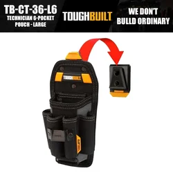 ToughBuilt TB-CT-36-L6 Technician 6-Pocket Pouch Large Tools Packaging Bag
