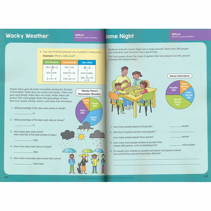 Evan-Moor Top Student, Grade 6, Children's books aged 9 10 11 12 English Word Handwriting Workbook books 9781629389806