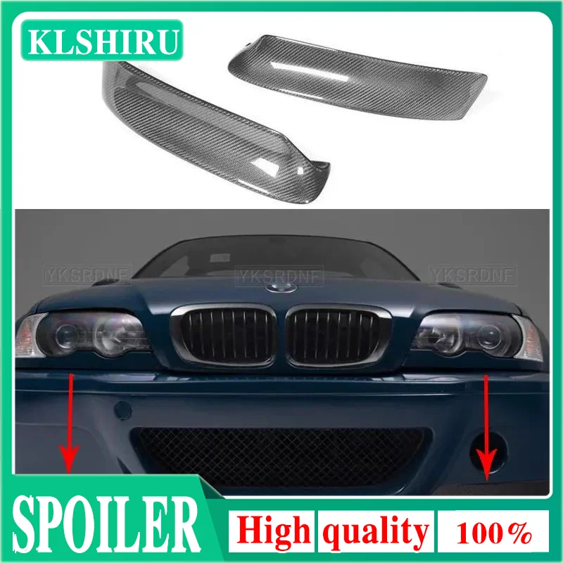 Spoiler avant, diffuseur, lèvre de protection pour pare-chocs avant de BMW E46 M3, style CSL en fibre de carbone, années 1999-2006, 2001.