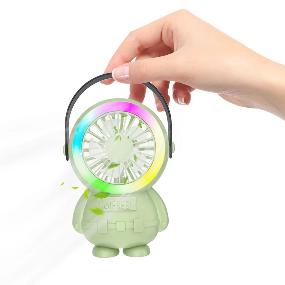 우주인 소형 데스크탑 선풍기, USB 3 단 휴대용 선풍기, 가벼운 냉각, 개인 선풍기, 가정 사무실 여행 기숙사