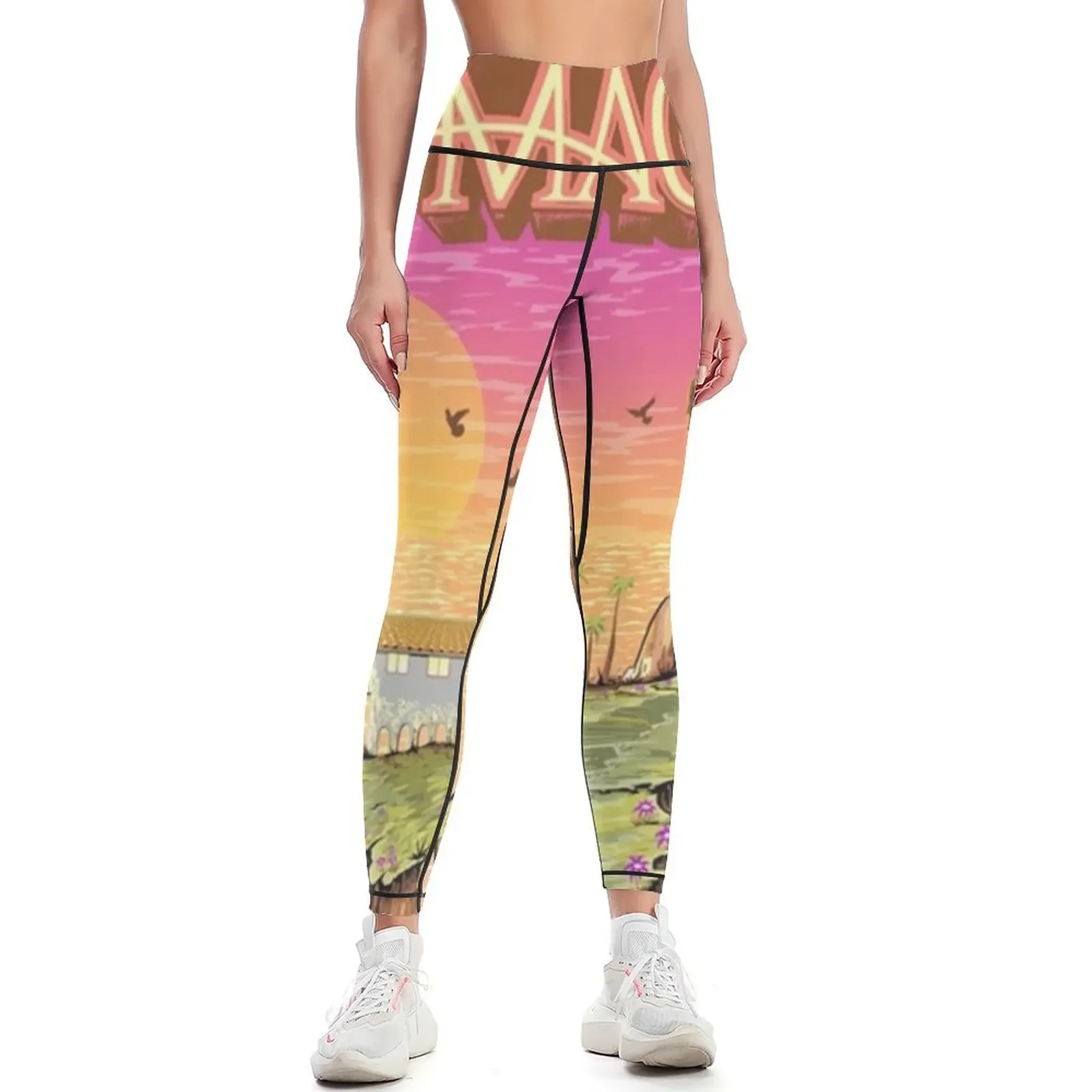 

The Color Mountain Mac Street Poster Leggings Women sportwear Women's pants sports for push up sporty woman gym Womens Leggings