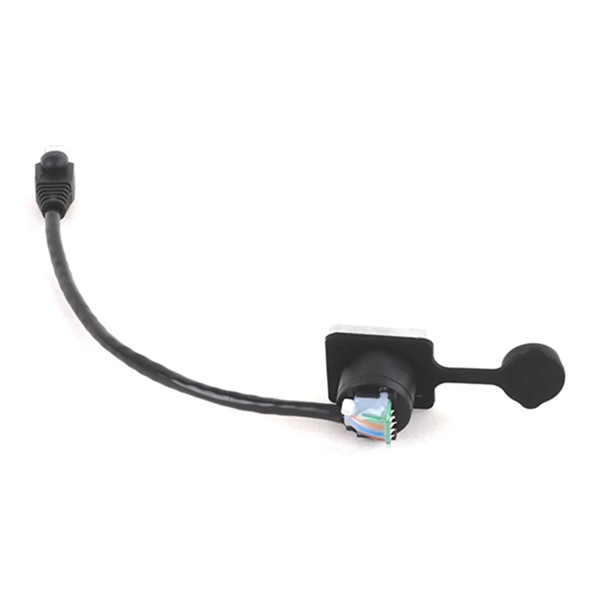 

NEW RJ45 8p8c Waterproof Connector RJ45 Male to Female 15cm Cable Panel Mount Type Category 5 and 6 Waterproof Connectors