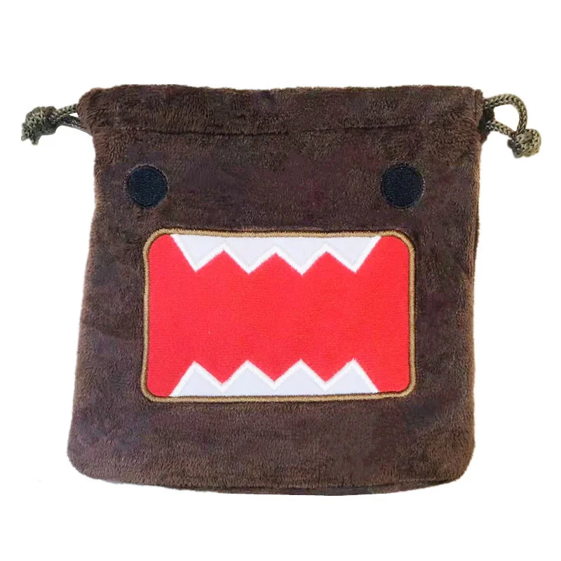 

Domo Kun Plush Drawstring Bag Cute Anime Storage Bags Organizer Travel Drawstring Pouch