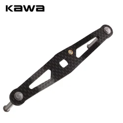 Kawa Fishing Reel Handle Carbon Fiber Fishing Rocker whole Length 105-90mm Hole Size 8*5/7*4mm Thickness 3mm Reel Accessory DIY