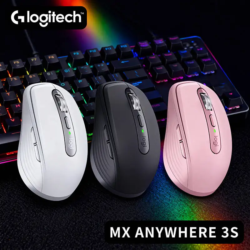 

Компактная мышь Logitech MX Anywhere 3S, эргономичный дизайн, перезаряжаемая, с быстрым прокруткой для портативных ПК Mac