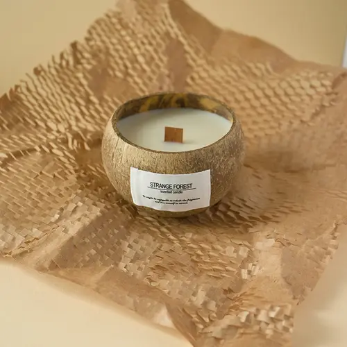 Coconut Shell Aromatherapy Candle Essential Oil Fragrance Premium Plant Wax Fragrance Home Companion - Image 5