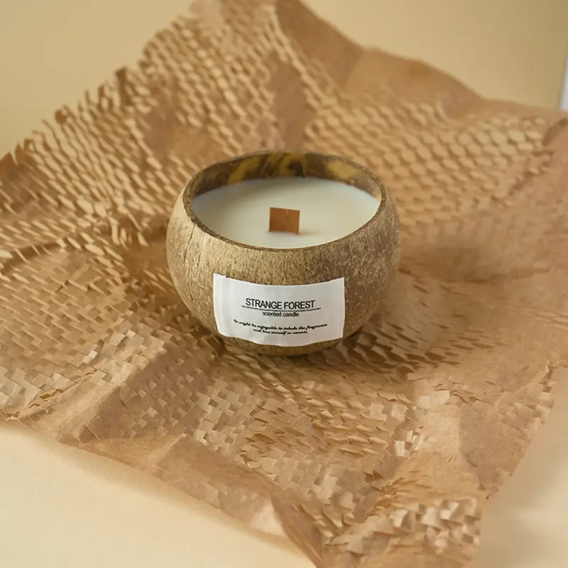 Coconut Shell Aromatherapy Candle Essential Oil Fragrance Premium Plant Wax Fragrance Home Companion - Image 5