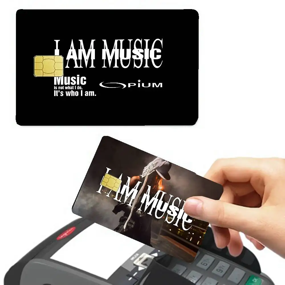 Hip Hop Playboi Carti I Am Music Anime Cartoon Bear Skin Sticker Film Tape Case For Big Credit Debit Card Front Side