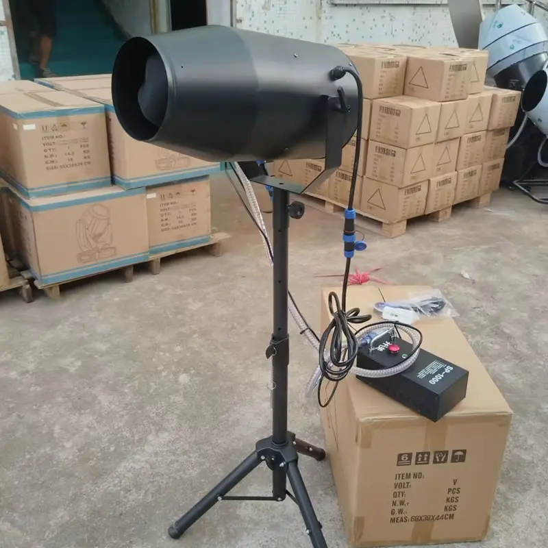 Zomer Elektrische Schuimmachine 1500W Aluminium Handmatige Bediening Multicolor Licht DMX 2CH voor Buitenfeesten Parken Zwembaden