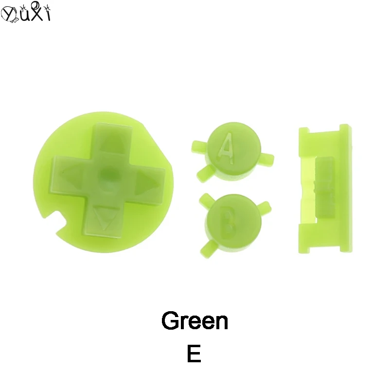 YuXi 1 Набор для GBC Gameboy, цветная Высококачественная Кнопка A B D-pad, кнопка управления направлением, запасные части, кнопка «сделай сам», Кнопка корпуса