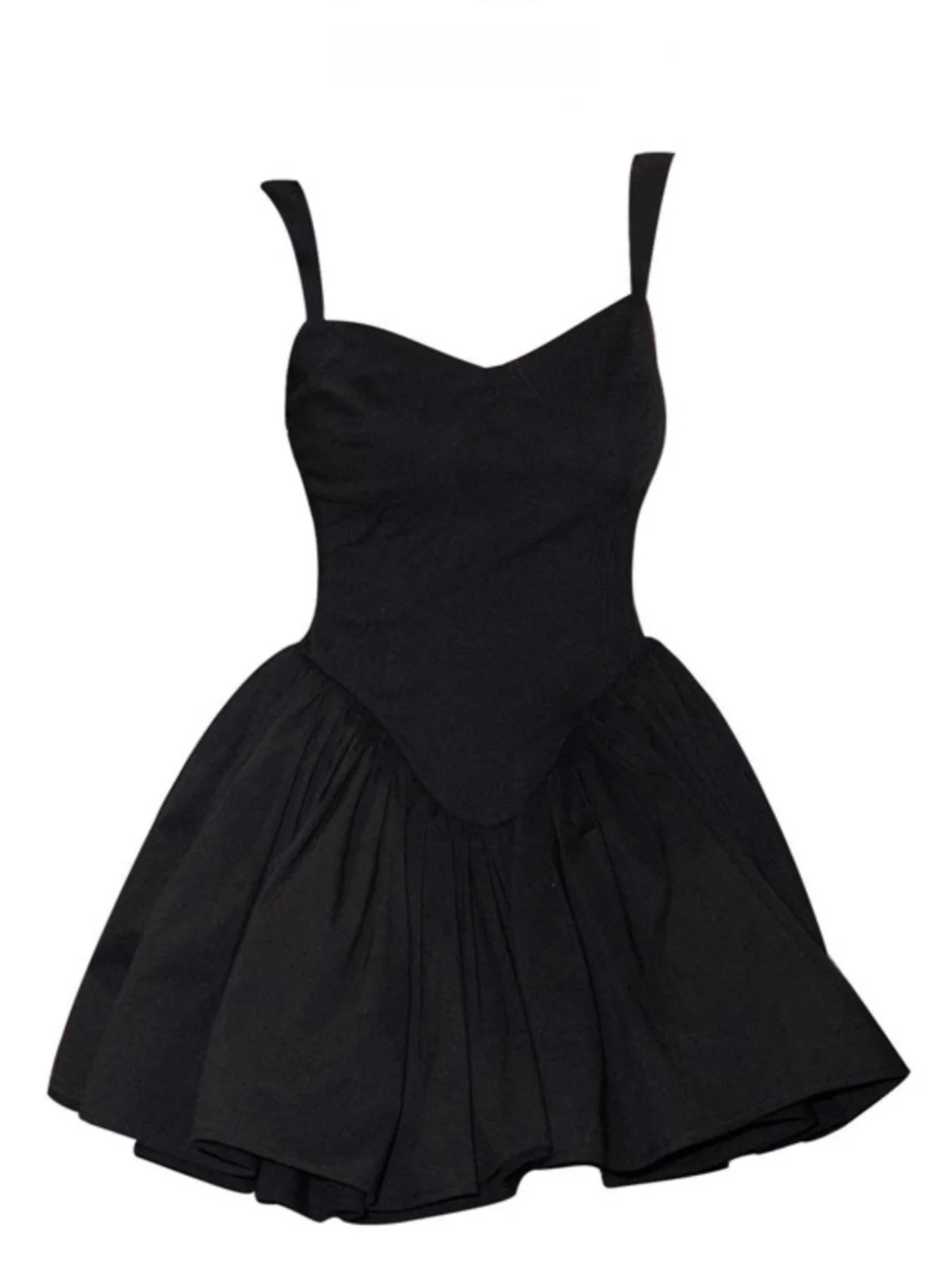 

Elegant Ballet Style Strapless Puffy Summer Dress Women's High Waist Slimming Short Skirt Birthday Dress Casual Commute Style