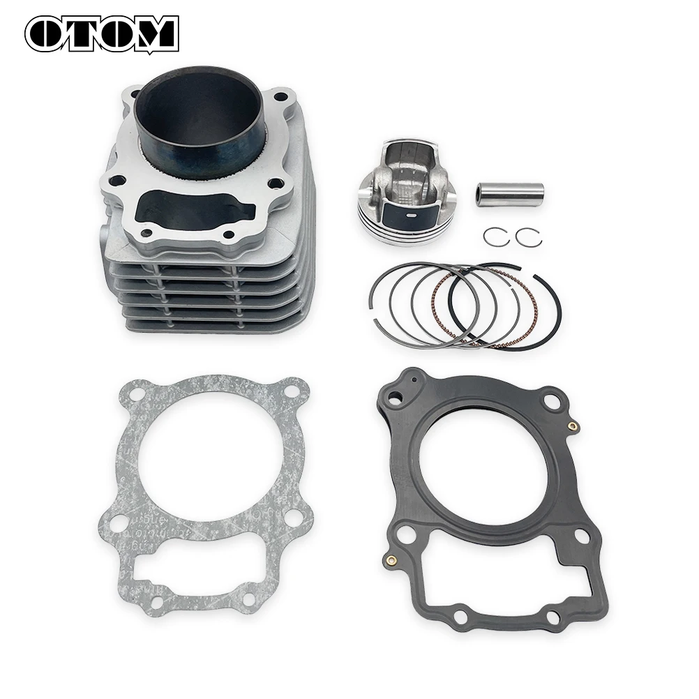 OTOM اسطوانة عدة ل LONCIN YB250R KEWS K23 أجزاء محرك الدراجة النارية 71 مللي متر اسطوانة كتلة المكبس طوقا المكبس الدائري #5