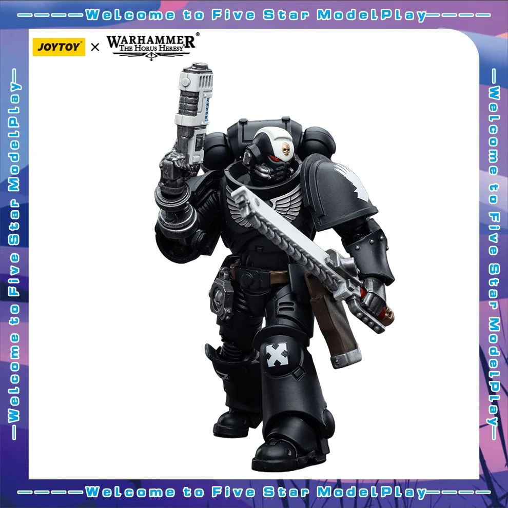 

【FS】JOYTOY Warhammer 40K Scale 1/18 Action Figures Iron Hands Sergeant Kalock Models Toys Gifts