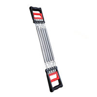 5-Spring Chest Expander Natural Thick Tube Adjustable Resistance Bands Anti-Skid Handle Portable Fitness Muscle Training Tool