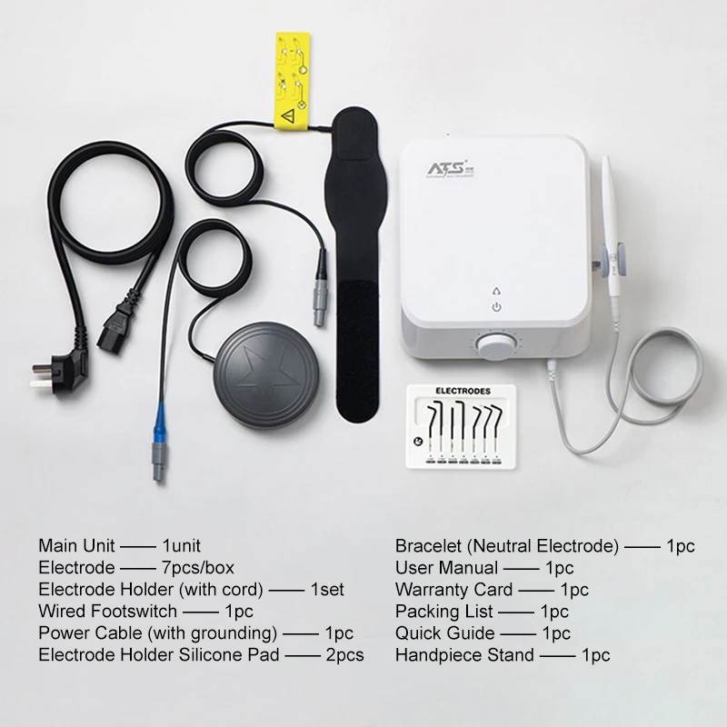 VVDental Electrosurgery Unit ATS-S1 40W High Frequency Electric Knife with 7 Electrodes Electrosurgery Scalpel Dental Equipment