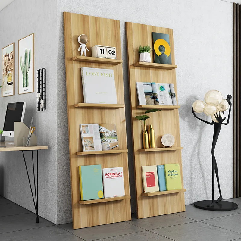 

Nordic minimalist magazine shelf bookshelf storage shelf display