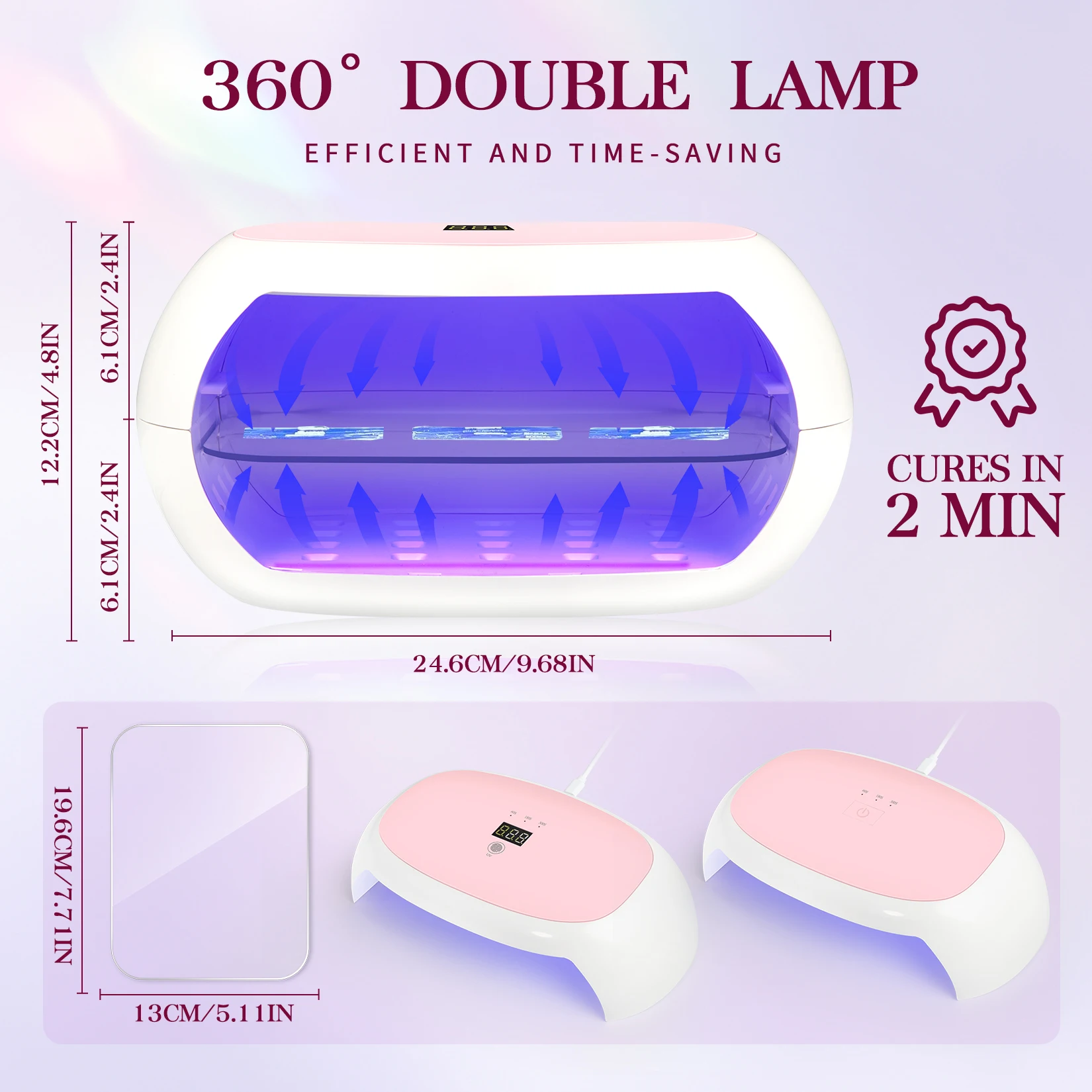 Professional Nail Dryer 18LEDS Nail Art Light with Auto Sensor Quickly Cures All UV Gel Nail Polish USB Dryer for Salon Tools