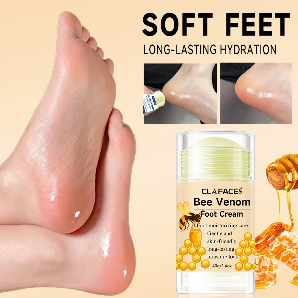 Bee Venom Fast Repair Foot Cream, Deeply Moisturizes Dry Cracked Feet, Exfoliates and Moisturizes Heel Care Stick, Quickly Sooth view 5