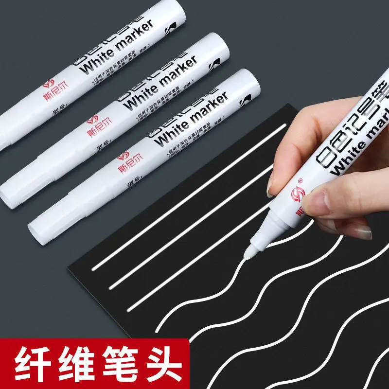 5/4/3/2Pcs for Metal Oily White Marker Pen Graffiti Pens Waterproof Permanent Gel Tire Painting Tyre Tread Pen