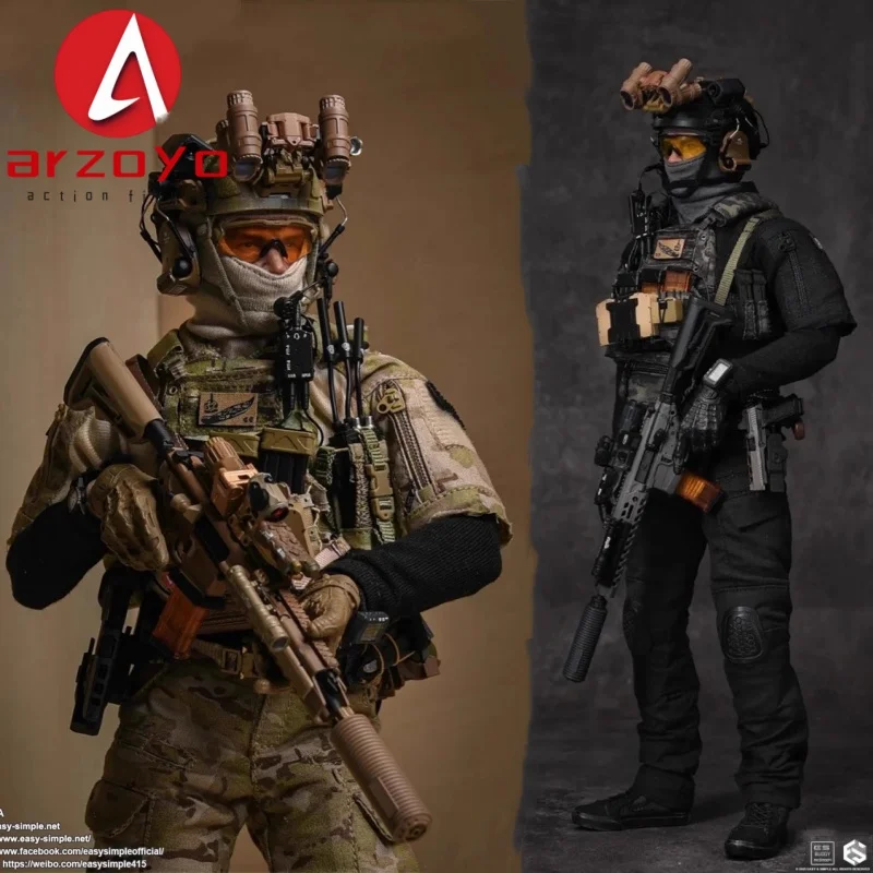 Easy&Simple 26073A/B 1/6 Scale Paramilitary  Forces Operator Male Soldier Full Set for 12" Action Figure Collectible Model