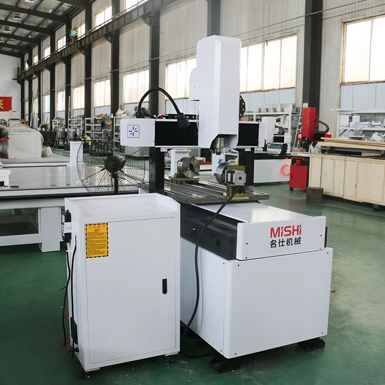 Steel Brass Aluminum Mill Engrave Small Wood Routers 6060 6090 6012 2.2kw Water Cooling System Metal Process 3D CNC Router