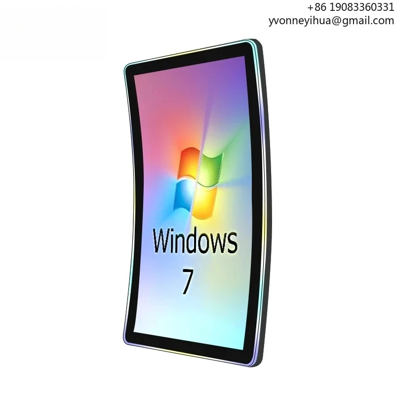 32-Zoll-LCD-Touch-Industrie-Spieldisplay mit gebogenem Bildschirm
