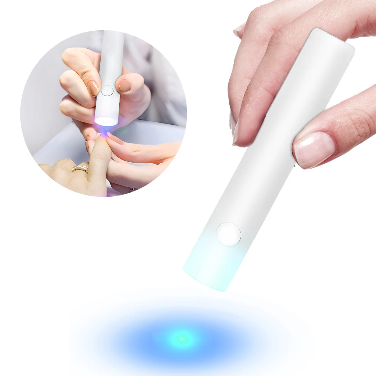 Mini Flashlight Nail Lamp UV LED Professional Portable Gel Lamp For Curing All Nail Gels Rechargeable Nail Art Tools Gel Lamp