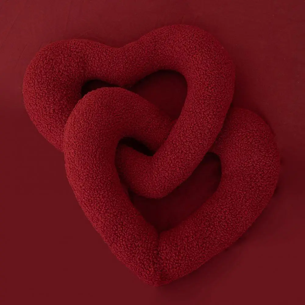 Love Pillow for Bedroom Love Knot Plush Pillow Cushion Sofa Chair Decoration Soft Wedding Gift for Couples Girlfriend 40x70cm