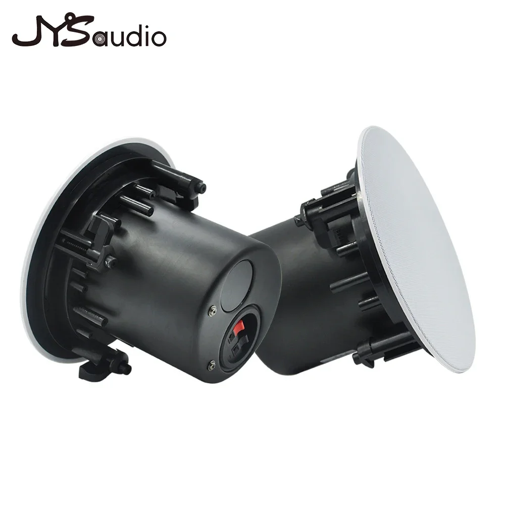 Sistema de música de fundo doméstico de 8''40W, baixo é forte, alto-falante estéreo coaxial, alto-falante de teto interno com tampa de metal, endereço público