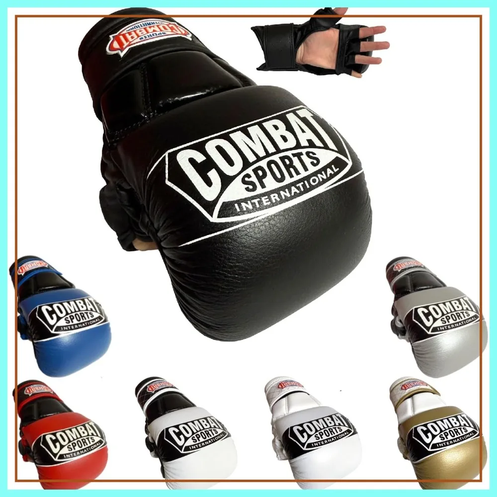 MMA Training Gloves for Striking & Sparring, Durable PU Leather, Breathable
