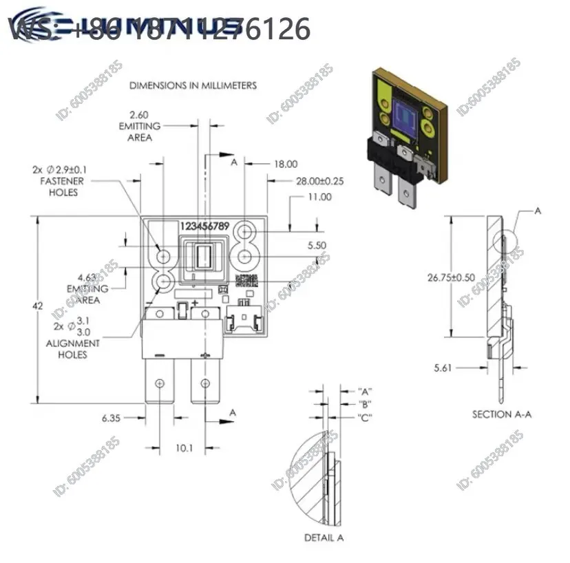 DLP large screen PT120 PT121 LED light source bulb, large screen rear projection LED light source