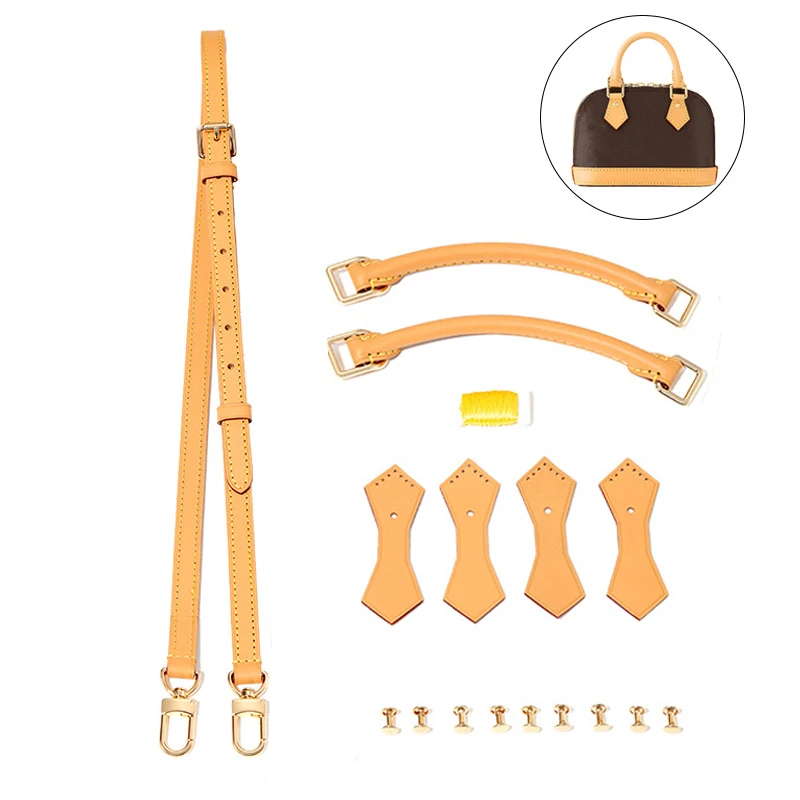 

For Alma Nano Bag Women Handbag Cowhide Leather Handles Holders Shoulder Strap Bag Parts Accessories Repair Kit